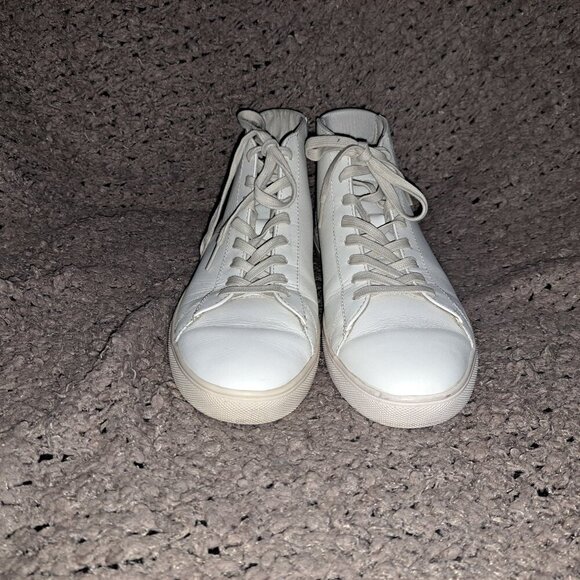 CLAE Los Angeles BRADLEY MID Cream Leather-Sneakers-Sz 8.5-Excellent - Picture 3 of 8